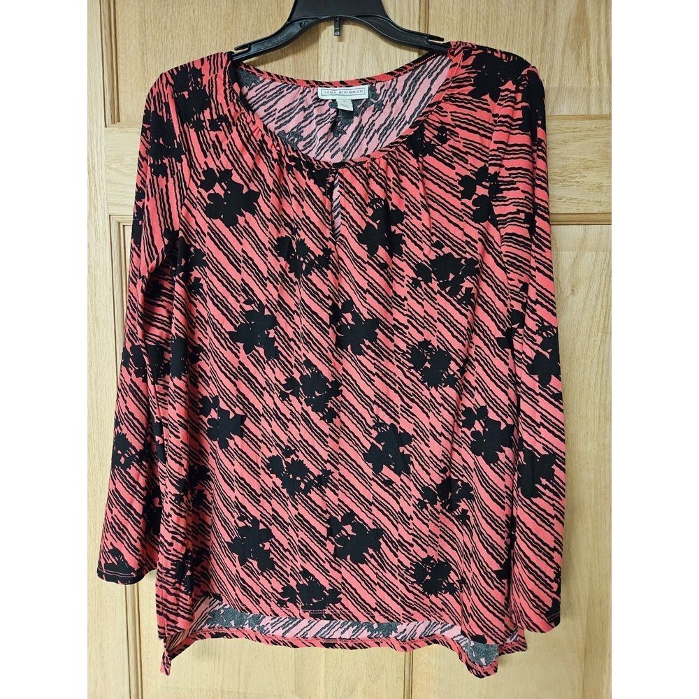 Dana Buchman Small Coral Pink Blouse
